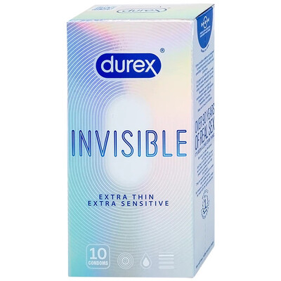Bao cao su Durex Invisible mỏng như không thấy 