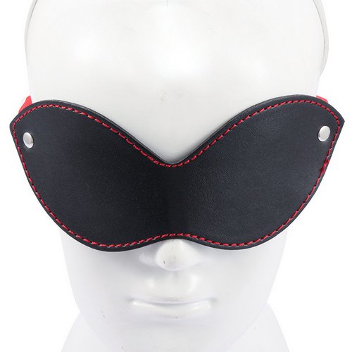 Bịt Mắt Da Màu Đen Cao Cấp