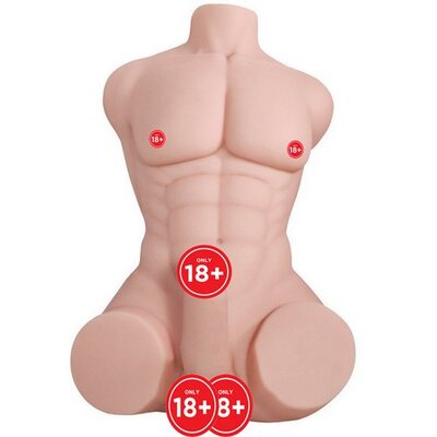 Búp bê silicon bán thân nam Jiuai cơ bắp