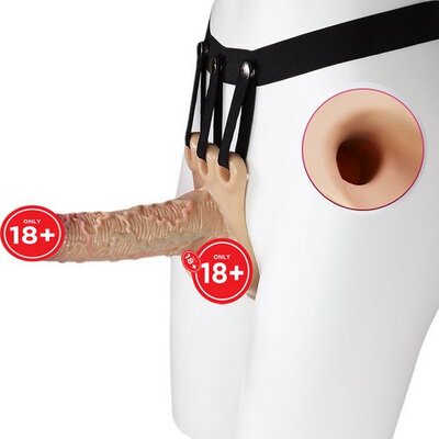 Dương Vật Đai Đeo Rỗng Ruột Cho Nam Strap On
