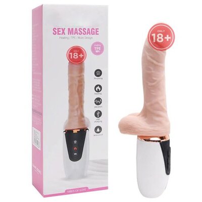 Dương vật giả Dibe rung thụt sưởi ấm