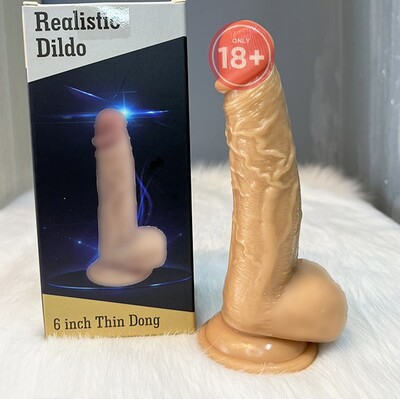 Dương vật giả Realistic uốn cong