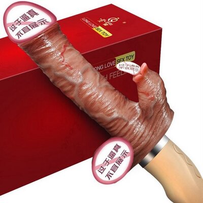 Dương vật giả siêu mềm rung thụt liếm