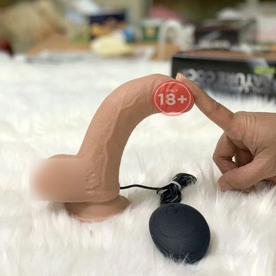 Dương Vật Silicon 2 Thớ Mềm Mịn Có Rung