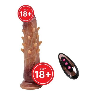 Dương Vật Silicon Gai Rung Thụt Sưởi 