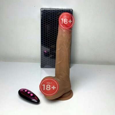  Dương vật silicon rung thụt sưởi ấm điều khiển xa