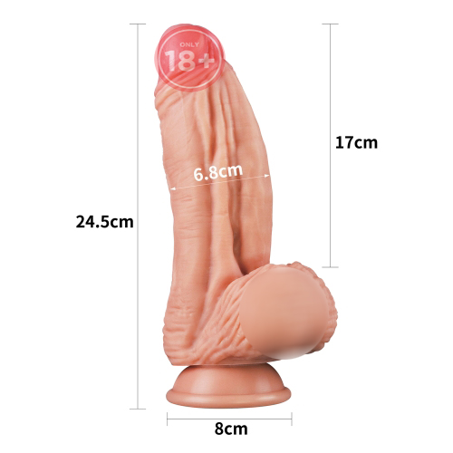 Dương vật silicon siêu khủng lovetoy bạch kim 10