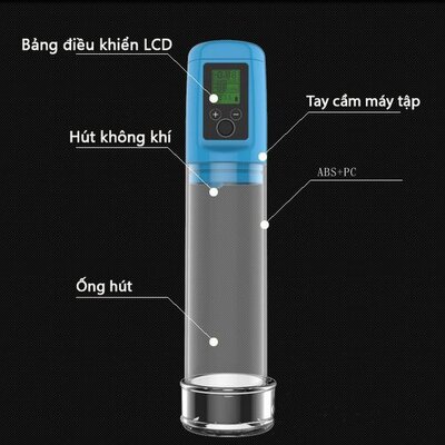 Máy tập to dương vật tự động màn hình LCD