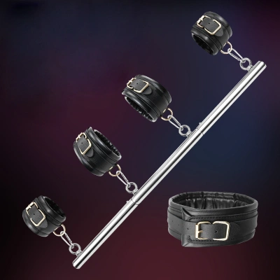 Thanh đòn sắt khóa chân tay cổ BDSM