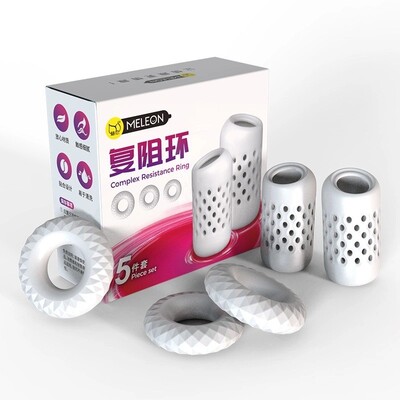 Bộ 5 vòng kháng lực dương vật MELEON