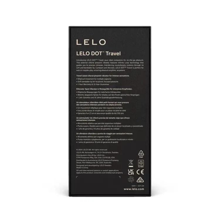 LELO DOT Travel c&ocirc;ng nghệ Infinite Loop 8 chế độ rung