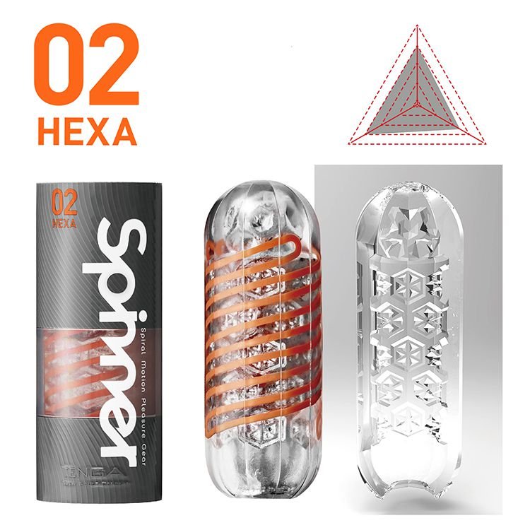 Cốc thủ d&acirc;m Tenga Spinner 02 HEXA ruột xoắn k&iacute;ch th&iacute;ch mạnh made in Japan