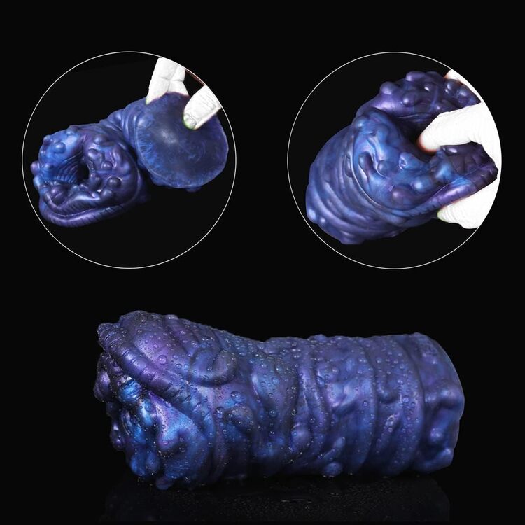 &Acirc;m đạo silicon trần b&ograve; rừng 3D cao cấp m&agrave;u t&iacute;m mềm mại ch&acirc;n thực