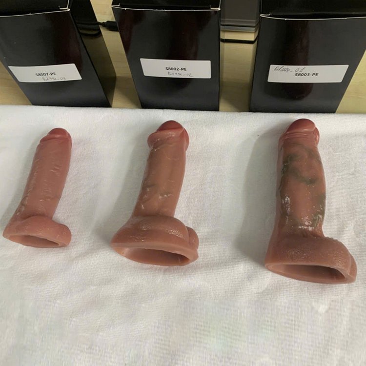 Bao đ&ocirc;n silicon SXXY FAAK bọc b&igrave;u m&agrave;u da tăng k&iacute;ch thước dương vật