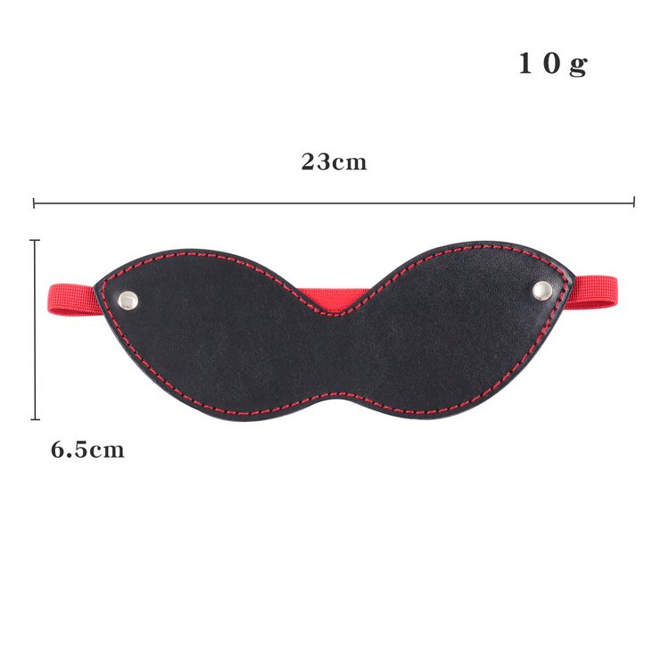 Bịt mắt da phong c&aacute;ch Cosplay m&agrave;u đen d&ugrave;ng trong ph&ograve;ng the