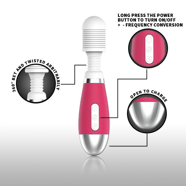 Cận cảnh đầu ch&agrave;y rung Xuanai Đam M&ecirc; xoay linh hoạt 360 độ