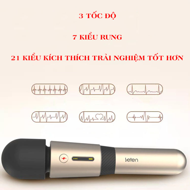 Chày rung chống nước Leten Lightning 3