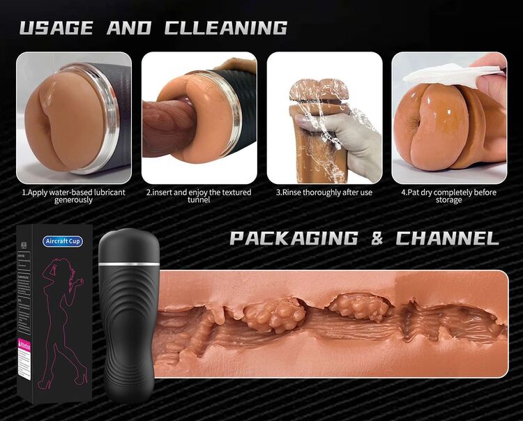 K&iacute;ch thước cốc thủ d&acirc;m nam d&agrave;i 26cm, l&otilde;i b&ecirc;n trong c&oacute; kết cấu g&acirc;n gai tăng k&iacute;ch th&iacute;ch