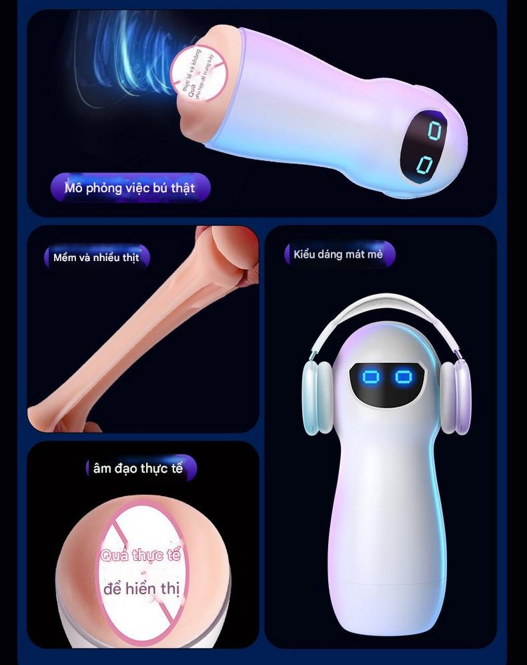 Cốc thủ dâm Cat Star chất liệu silicone mềm mại, thiết kế dễ thương