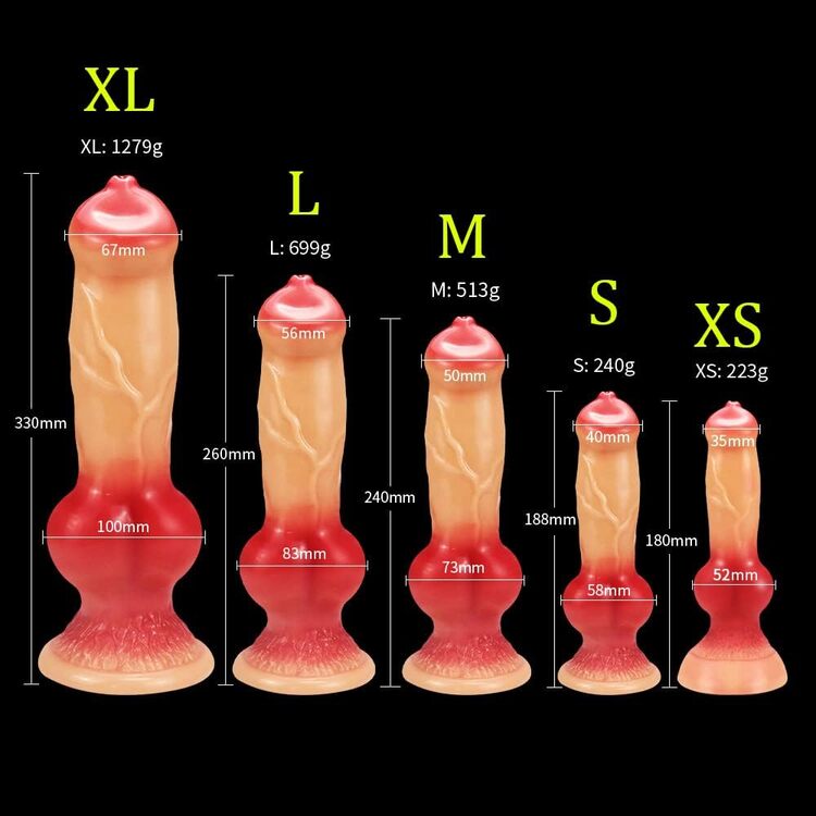 Dương vật cu ch&oacute; c&oacute; 5 size anh em lựa chọn