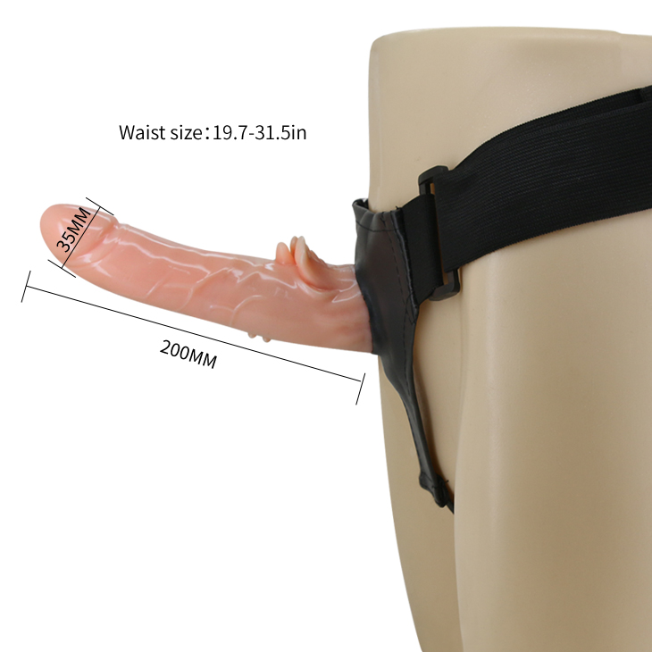 Dương vật giả dây đeo rung ngoáy đầu mềm mại