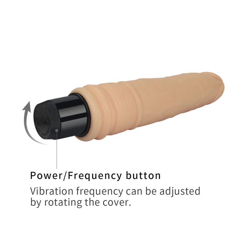 Dương vật Lovetoy Real Feel núm xoay tăng giảm tốc độ rung