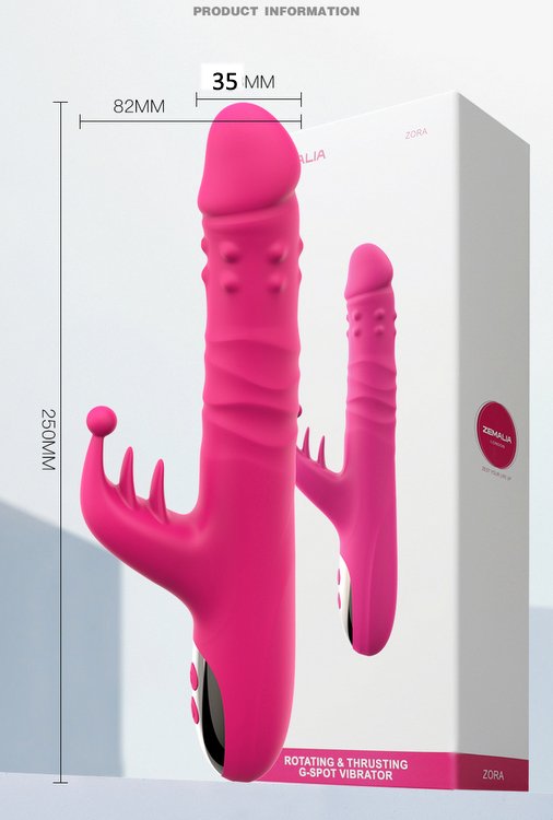 Dương vật Zora cao cấp có nhánh thỏ rung kích thích âm vật