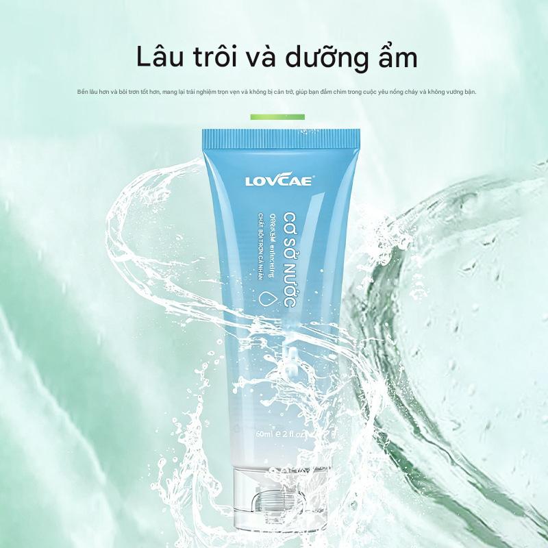 Gel b&ocirc;i trơn Lovcae Water Base 60ml kh&ocirc;ng m&agrave;u kh&ocirc;ng m&ugrave;i dễ l&agrave;m sạch