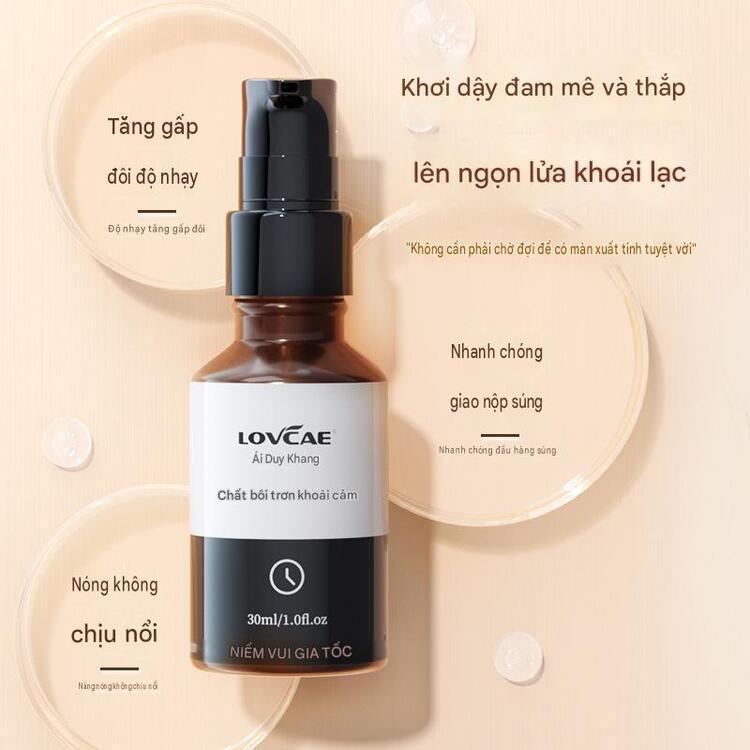Gel b&ocirc;i trơn tăng kho&aacute;i cảm nam LOVCAE chai 30ml thiết kế nhỏ gọn tiện lợi