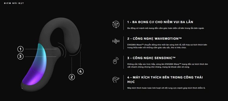 Lelo Enigma Wave massage điểm G bằng công nghệ WaveMotion
