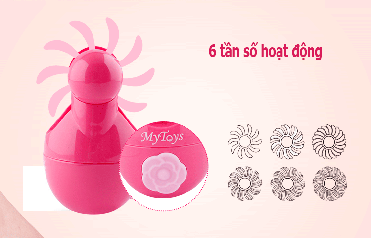 Lưỡi liếm &acirc;m vật nhỏ xinh cao cấp Kiss với 10 c&aacute;nh silicone mềm