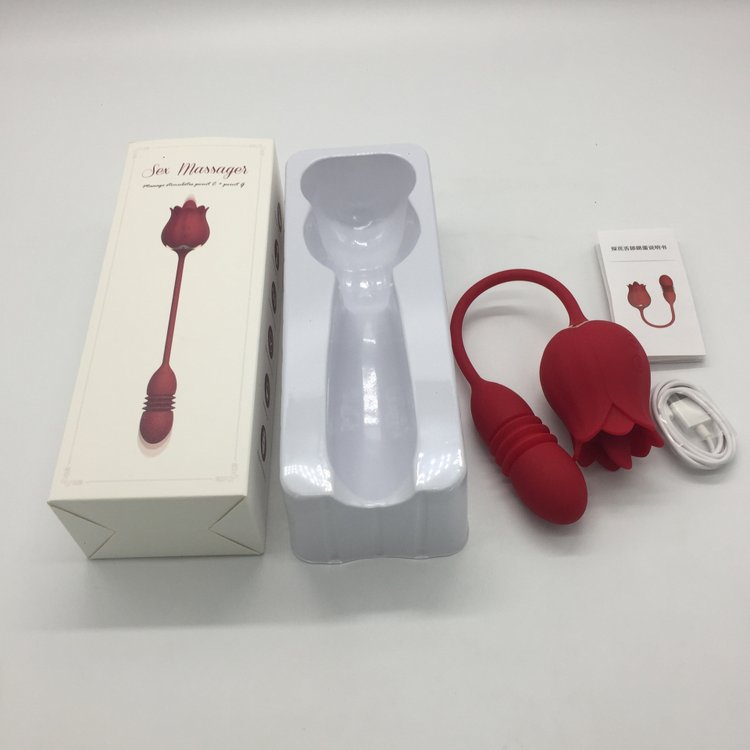 Sextoy rung thút liếm thiết kế bông hồng 