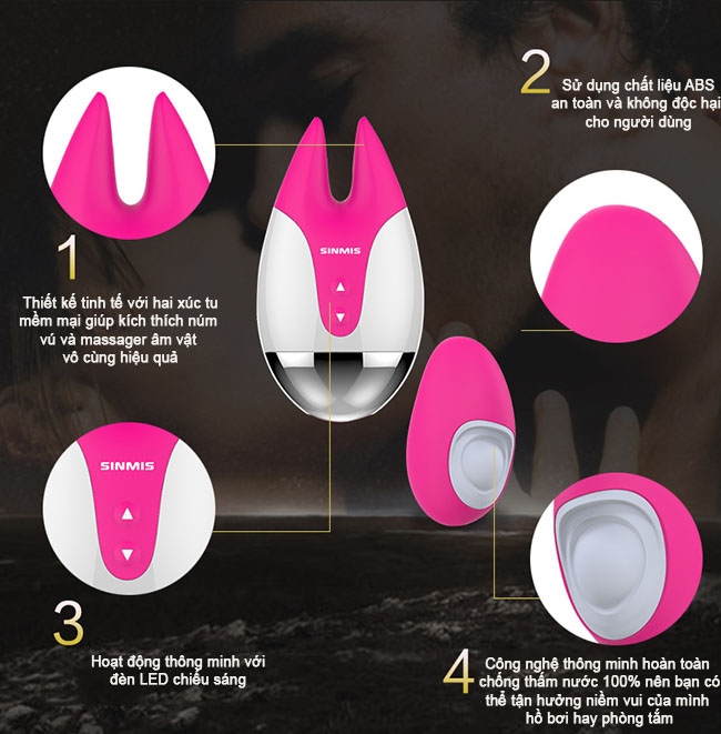 Đầu m&aacute;t xa n&uacute;m v&uacute; silicone mềm mại của Nalone Fifi 2 k&iacute;ch th&iacute;ch kho&aacute;i cảm