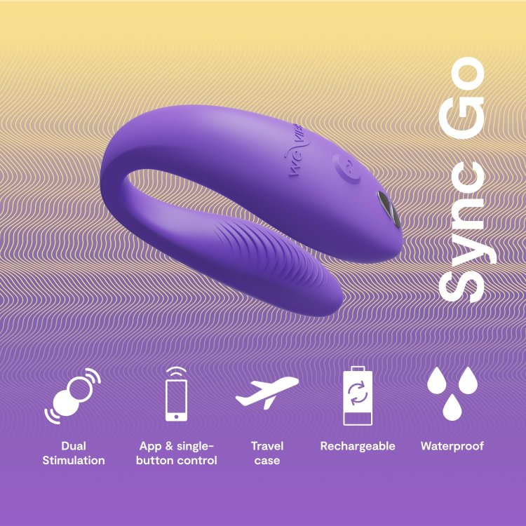 M&aacute;y massage điểm G We-vibe SYNC rung 2 đầu si&ecirc;u mạnh