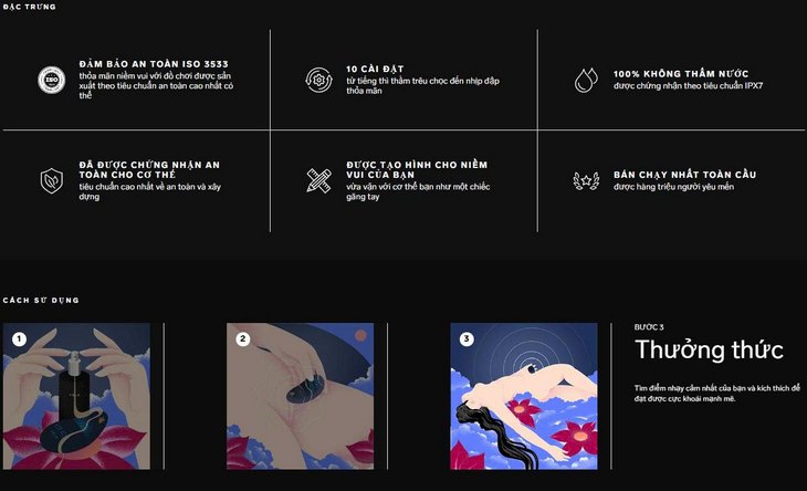 LELO NEA 3 máy rung âm vật 10 chế độ rung
