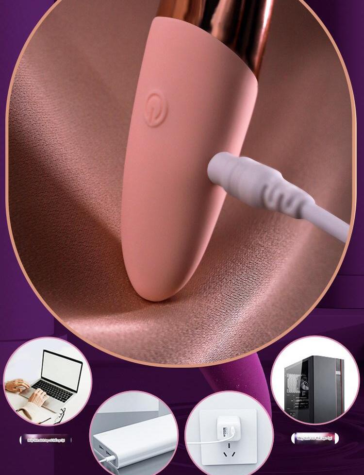 M&aacute;y rung mini JIUUY silicone y tế chống nước sạc USB.