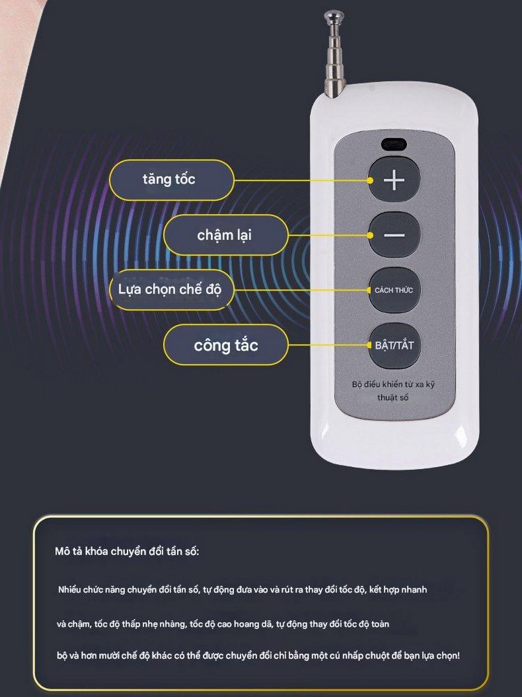 Remote điều khiển máy thủ dâm A5 cho nữ