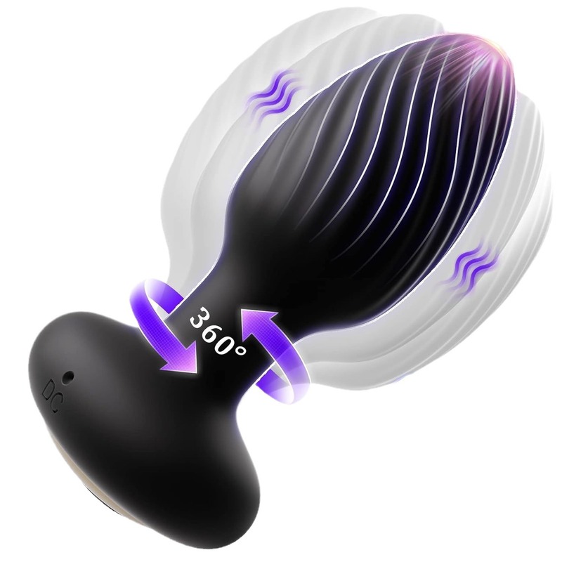 N&uacute;t hậu m&ocirc;n rung xoay 360 độ Qia Ran silicon cao cấp