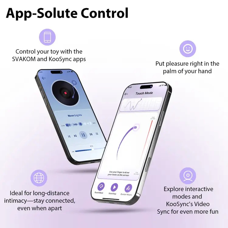 &aacute;y rung Svakom Plume điều khiển từ xa qua app