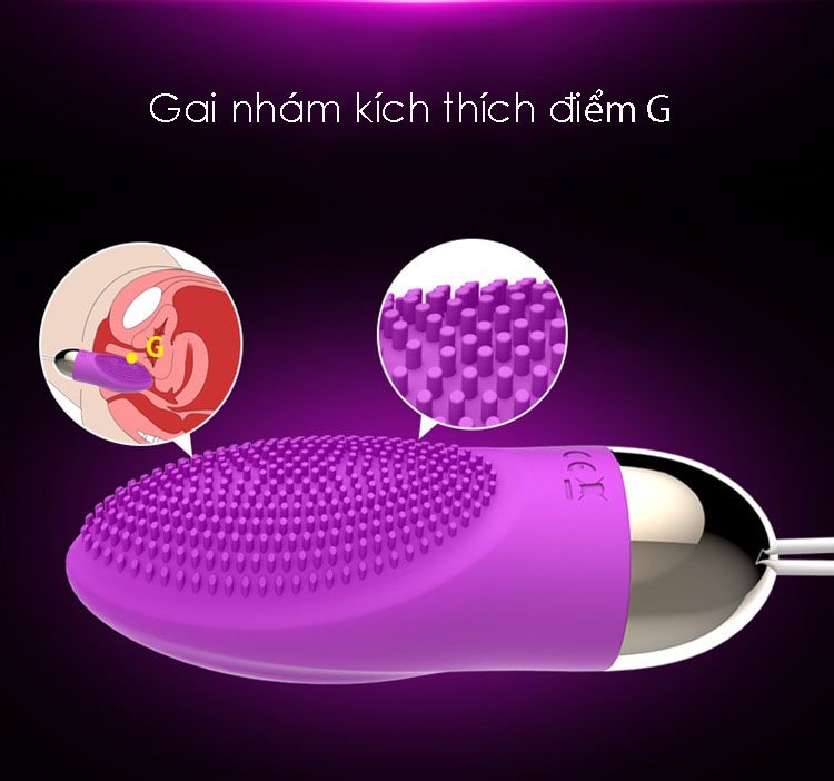 Trứng rung kh&ocirc;ng d&acirc;y Leten chống nước 100% điều khiển từ xa tiện lợi