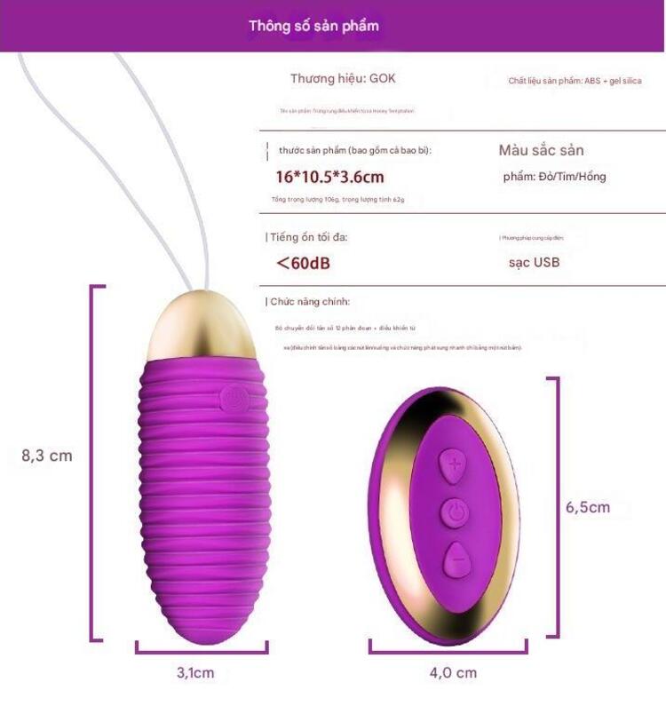 Th&ocirc;ng số kỹ thuật trứng rung GOK điều khiển từ xa