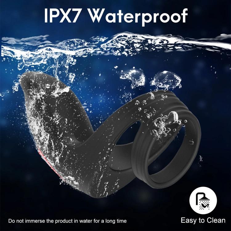 v&ograve;ng đeo dương vật rung chống nước IPX7 Fanshiyao